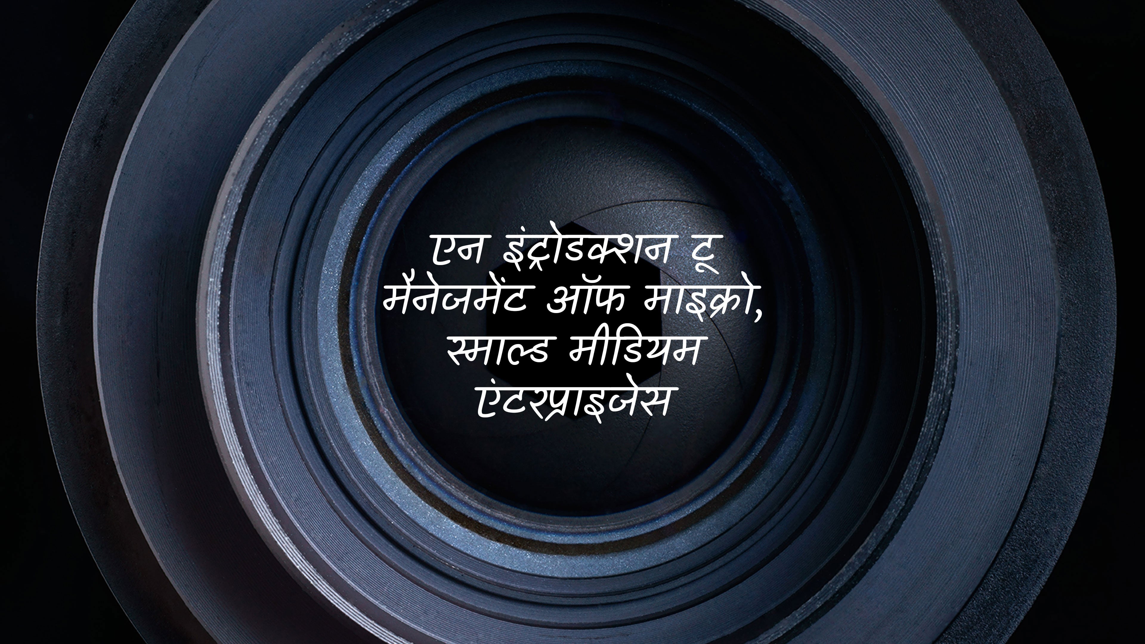 एन इंट्रोडक्शन टू मैनेजमेंट ऑफ माइक्रो, स्माल्ड मीडियम एंटरप्राइजेस