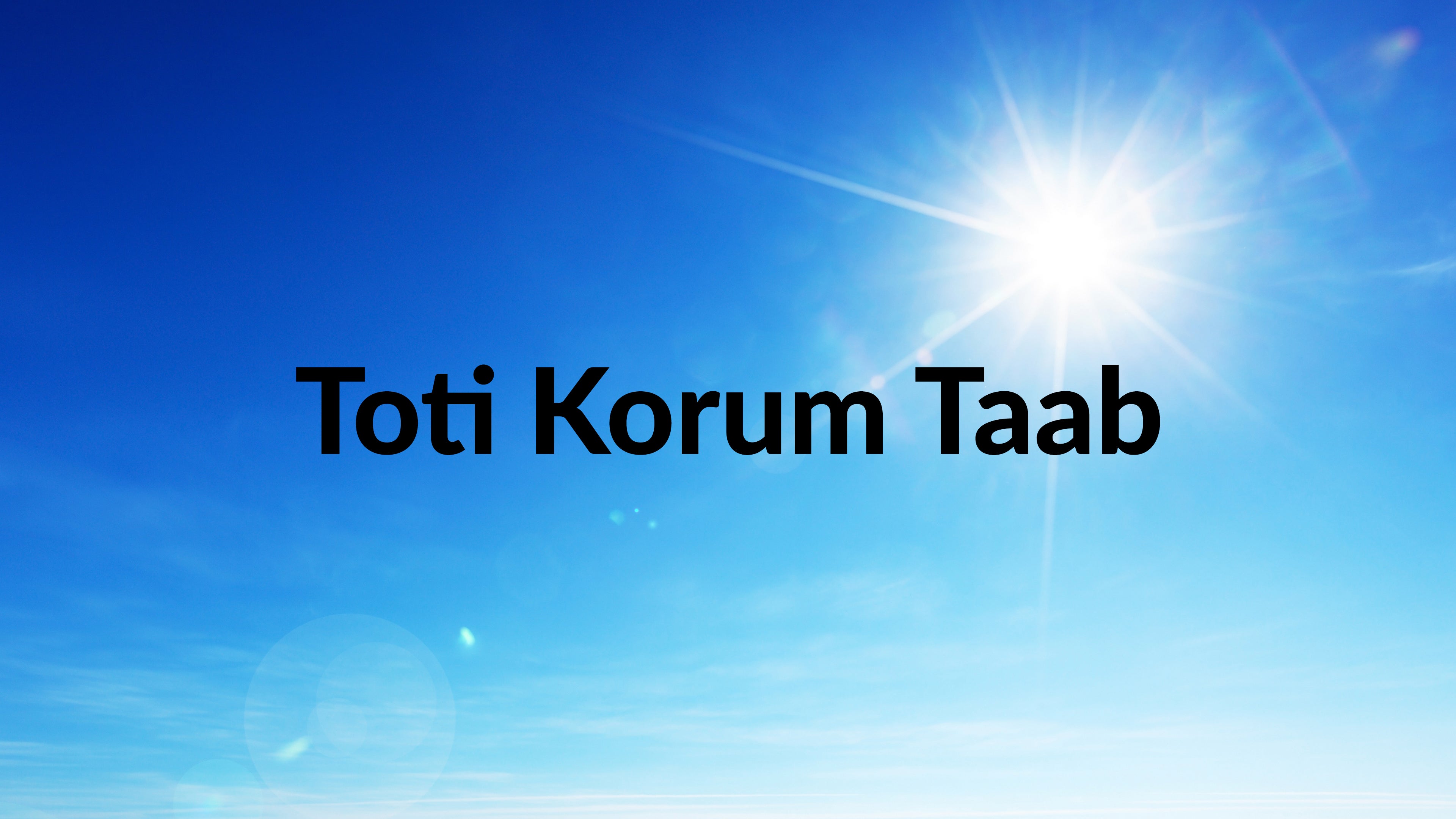 Toti Korum Taab