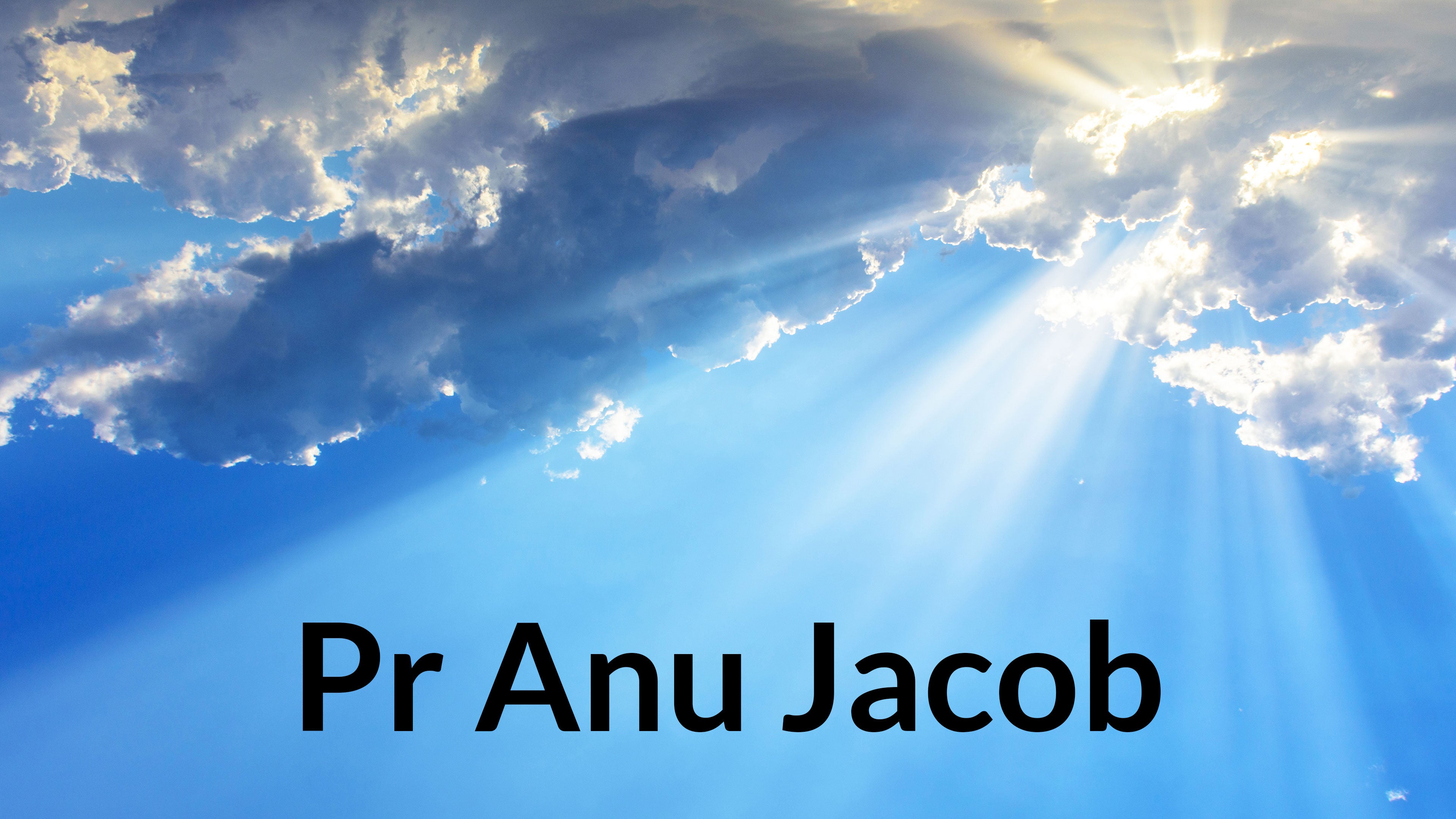 Pr Anu Jacob